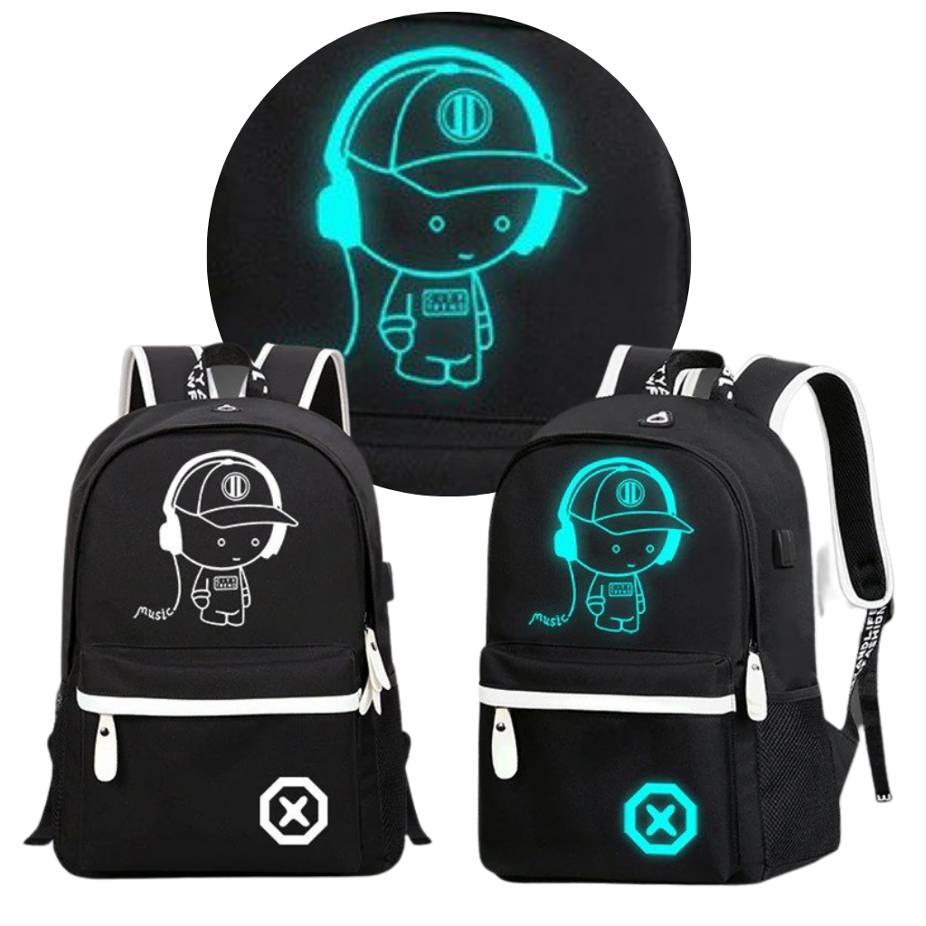 Mochila luminosa de anime para portátil - Ozerty