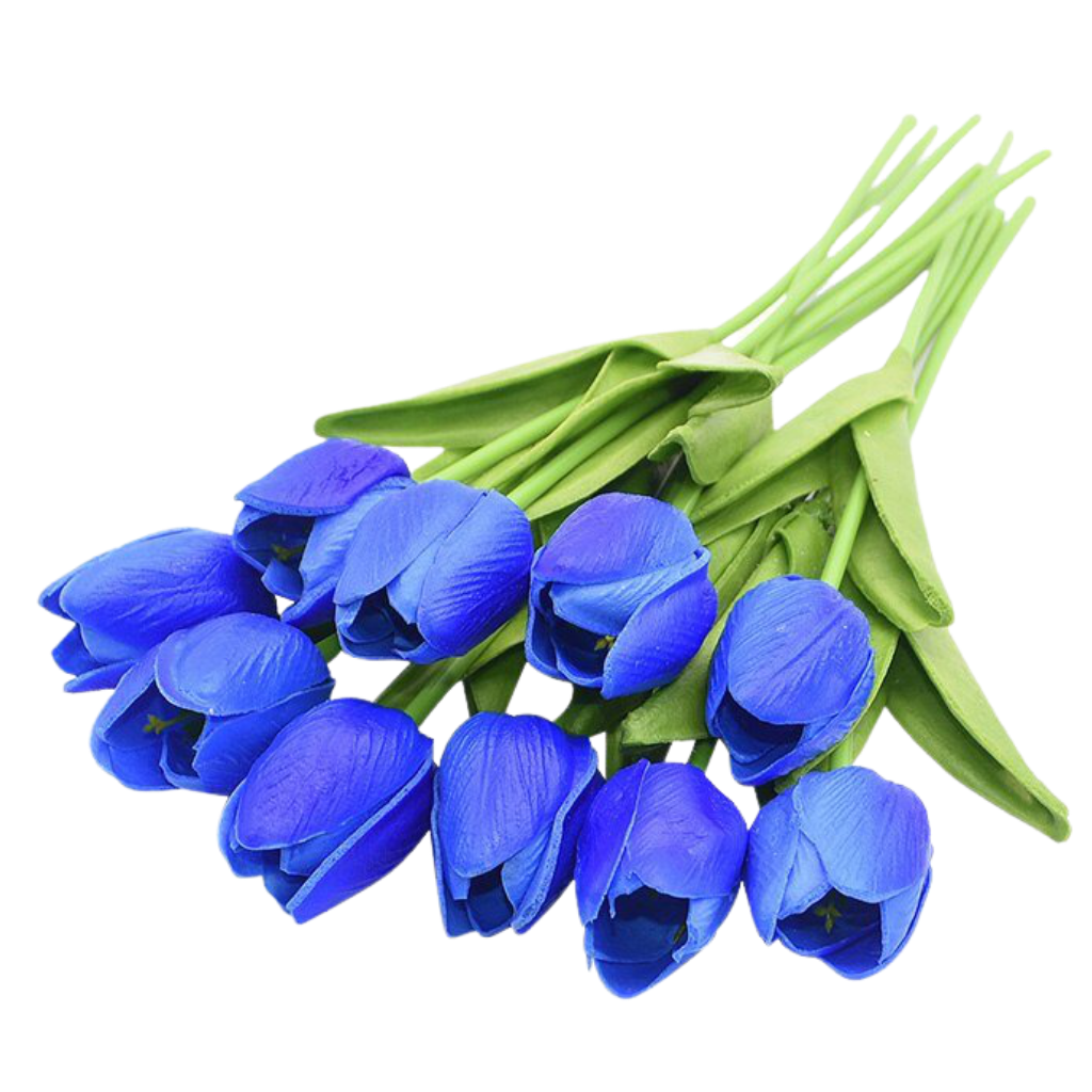 Flor de tulipán artificial (10 uds.)