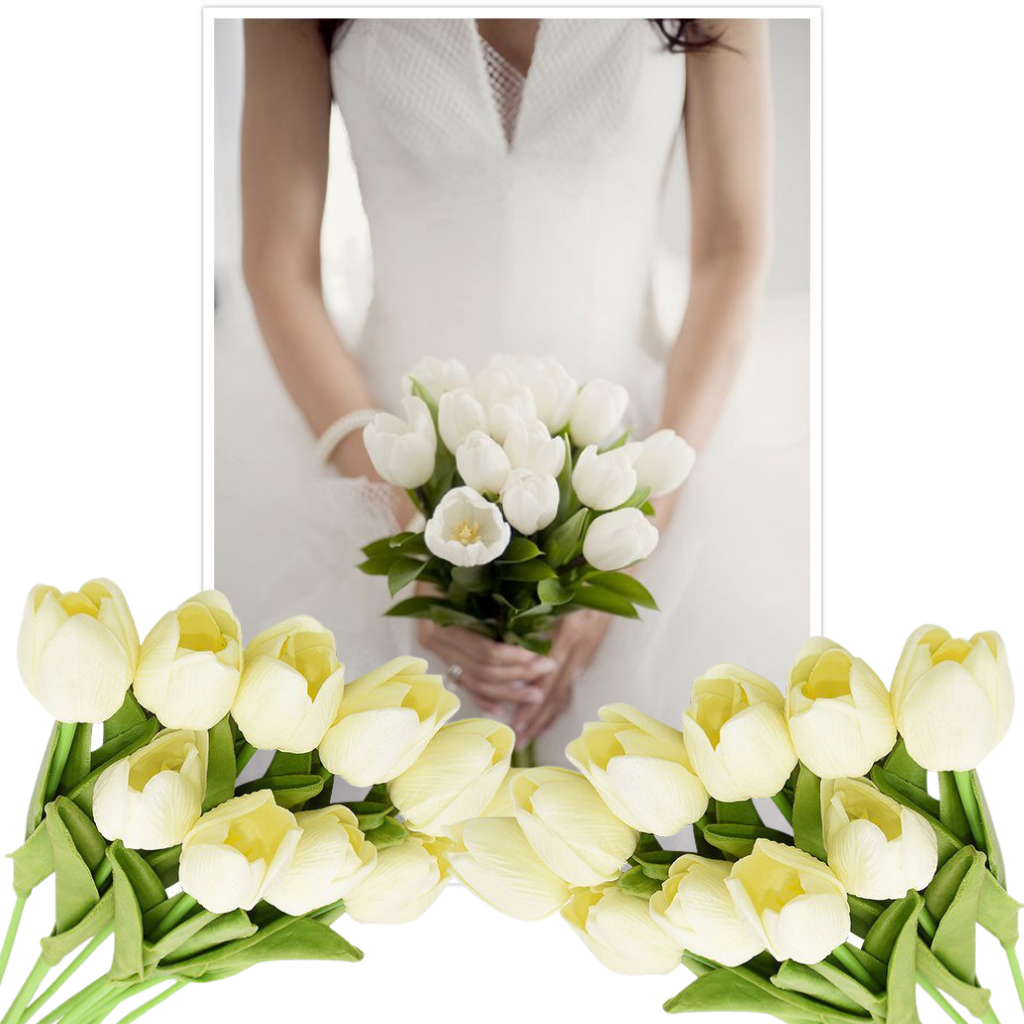 Flor de tulipán artificial (10 uds.) - Ozerty