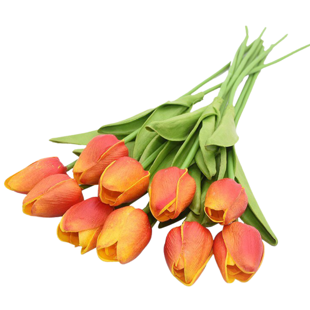Flor de tulipán artificial (10 uds.)