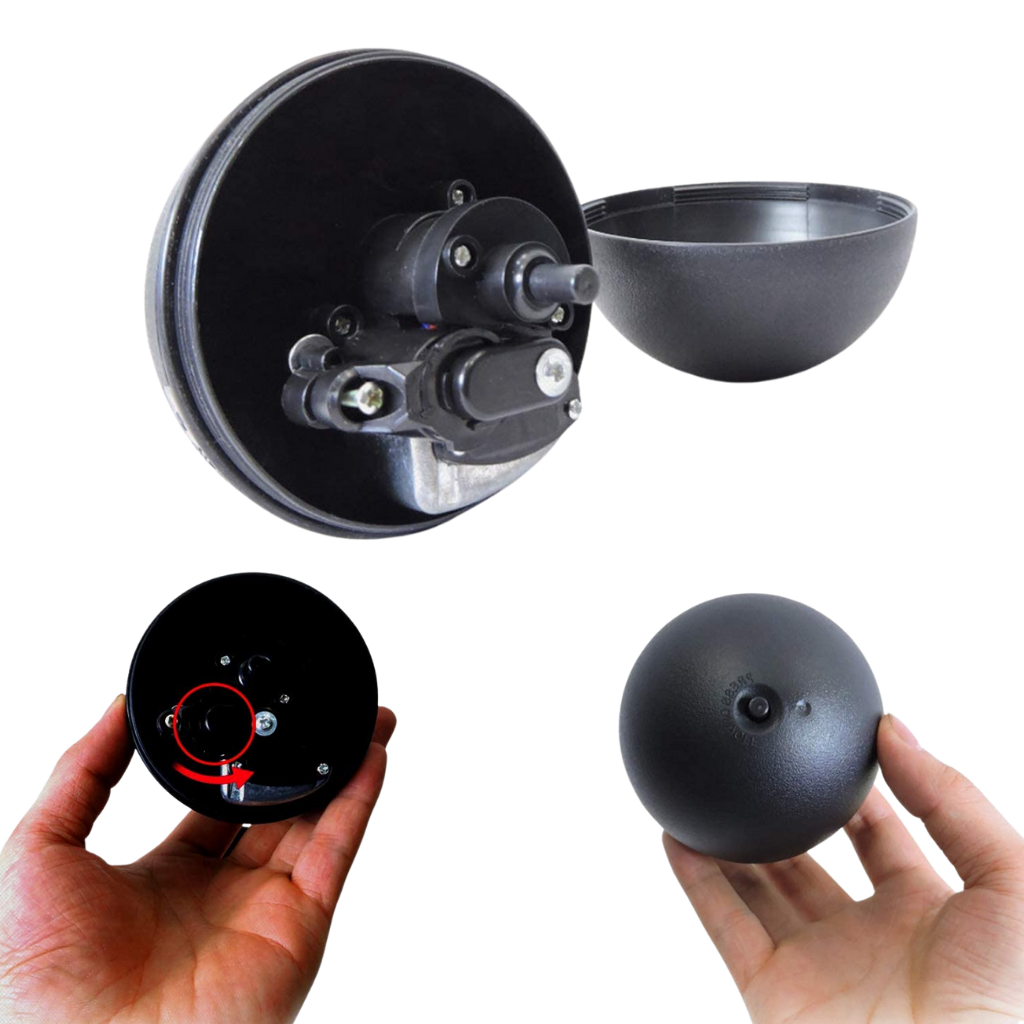 Bola de rodillo de movimiento automático para perro con tapas intercambiables - Ozerty