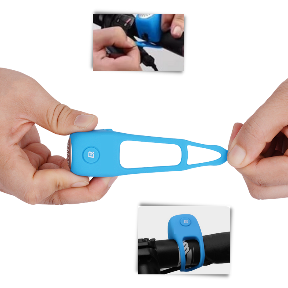 Bocina impermeable de silicona para bicicleta - Ozerty