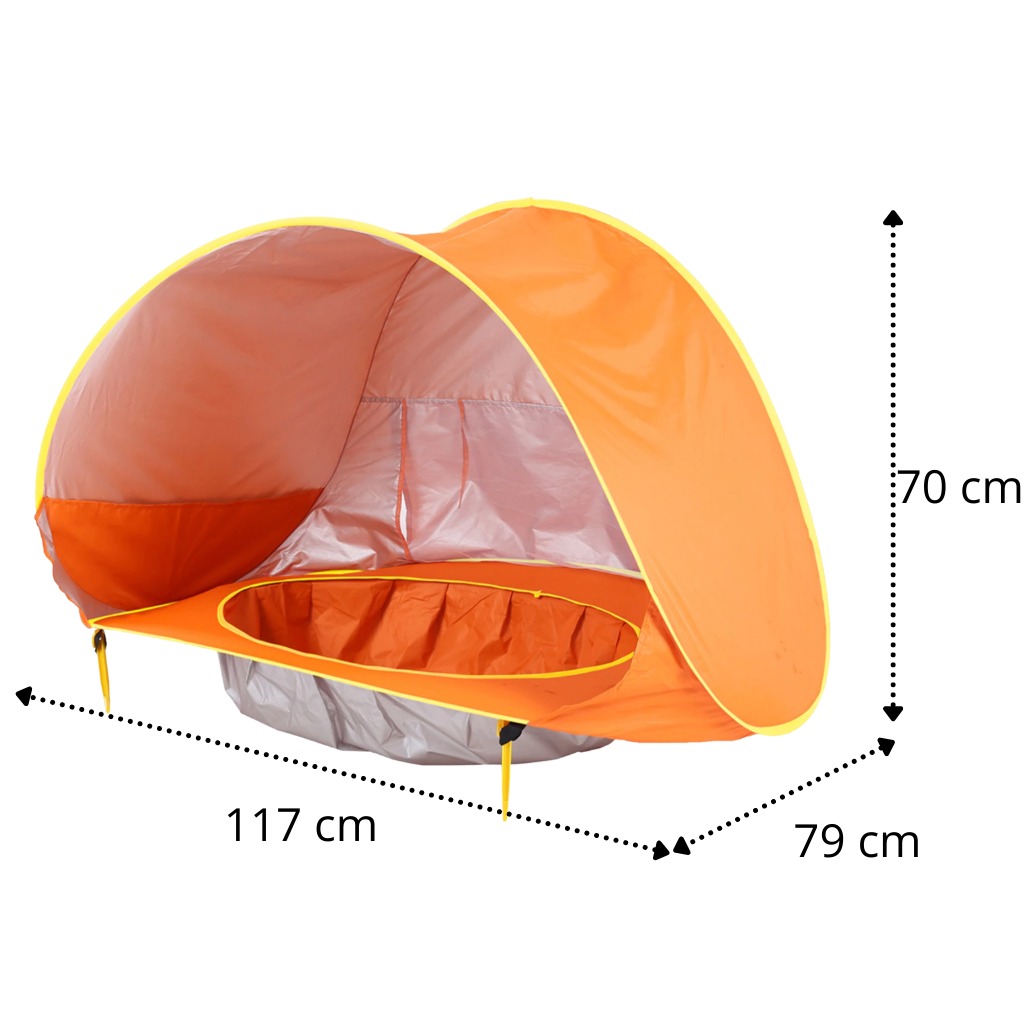 Carpa portátil para bebés con minipiscina - Ozerty