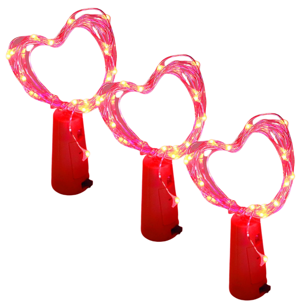 Lámpara LED para botella con corcho (pack de 3)