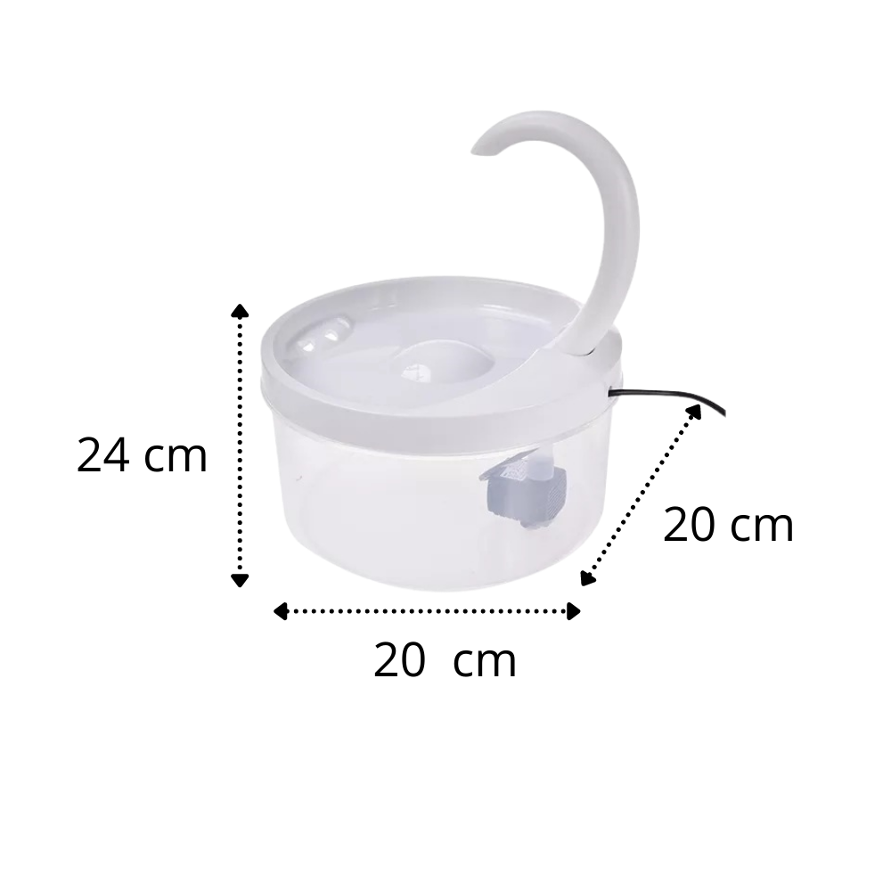 Fuente de agua automática para gato con luz led - Ozerty