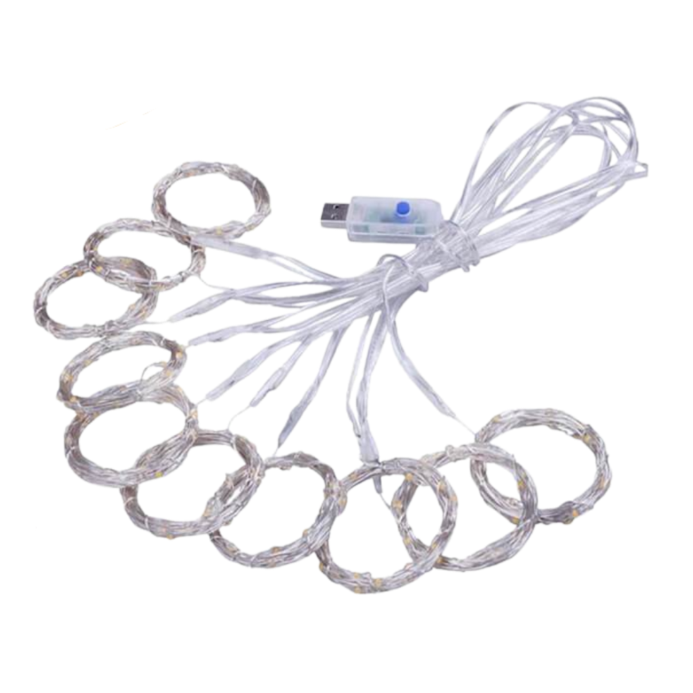 Cortina de luces de hadas con mando a distancia - Ozerty