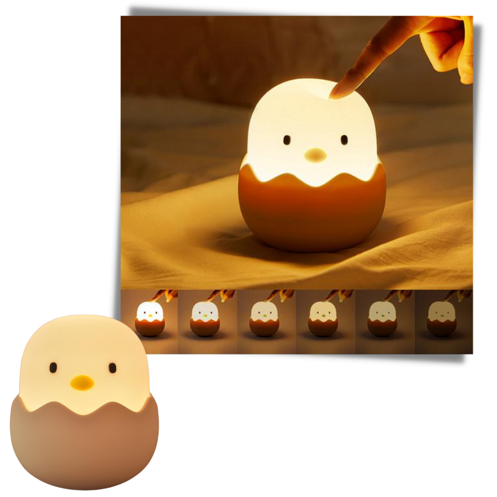 Lámpara de luz regulable en forma de polluelo - Ozerty