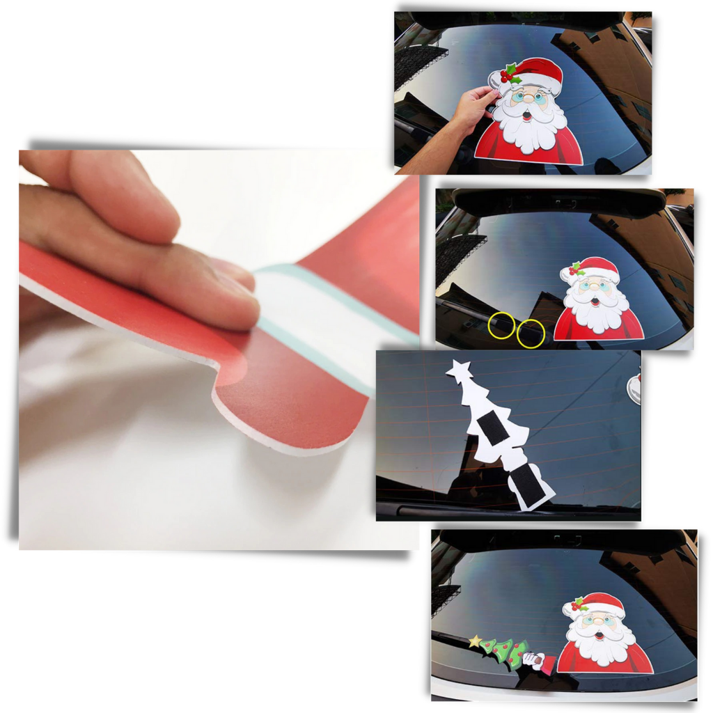 Pegatina limpiaparabrisas de navidad - Ozerty