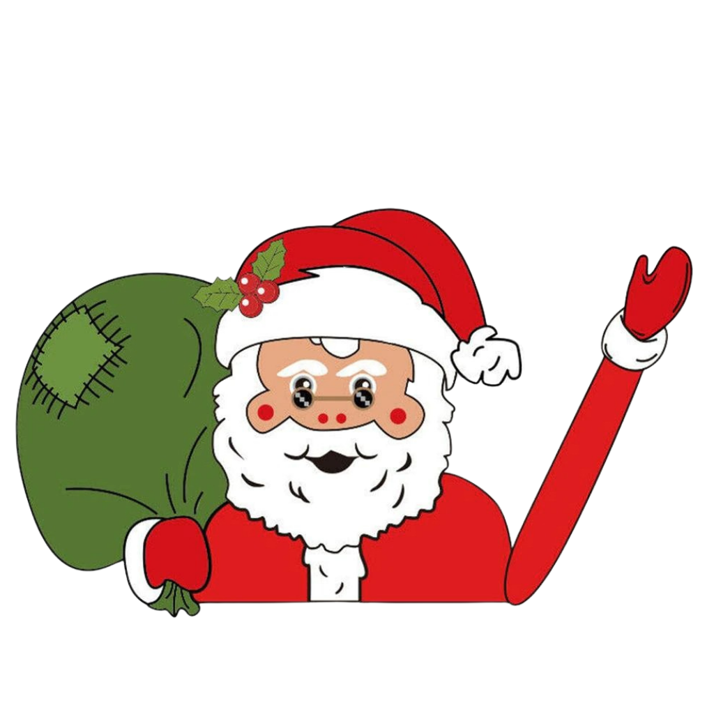Pegatina limpiaparabrisas de navidad