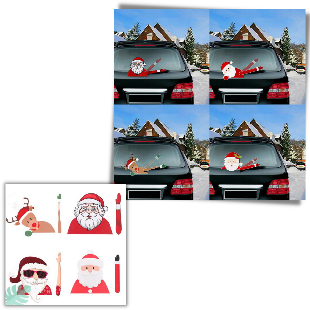 Pegatina limpiaparabrisas de navidad - Ozerty