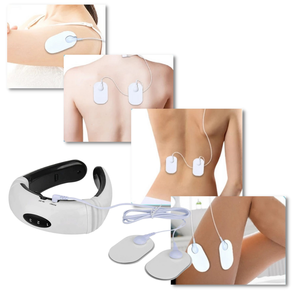 Masajeador cervical de tracción circular con calefacción por infrarrojos - Ozerty