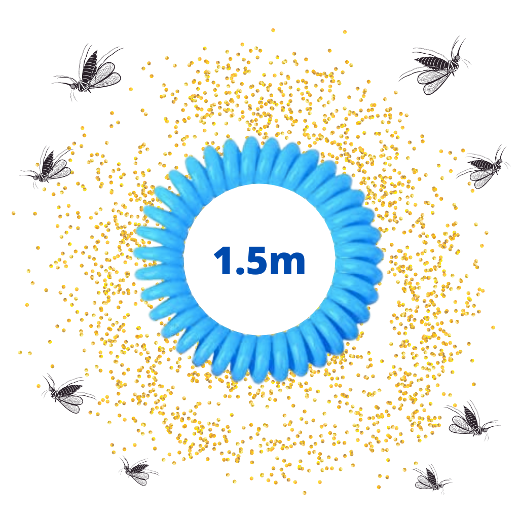 Pulseras repelentes de mosquitos (10 unidades)