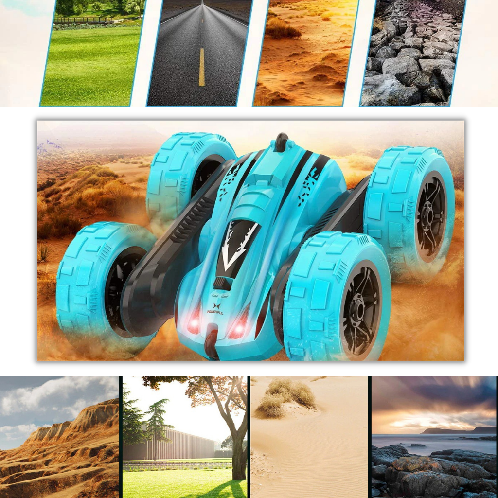 Coche teledirigido de doble cara - Ozerty