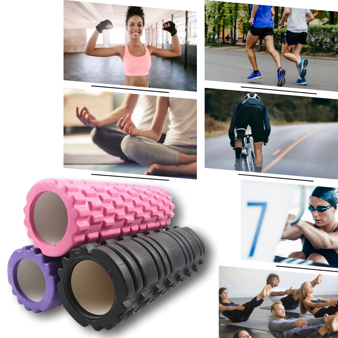 Rodillo de espuma de masaje para ejercicios - Ozerty