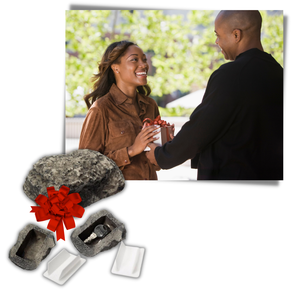 Roca falsa para ocultar las llaves