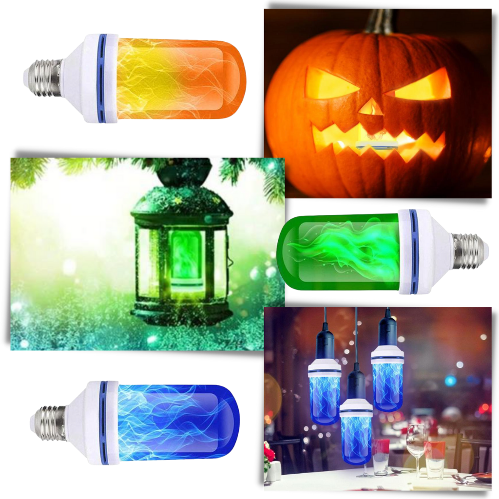 Lámpara de llama LED parpadeante - Ozerty