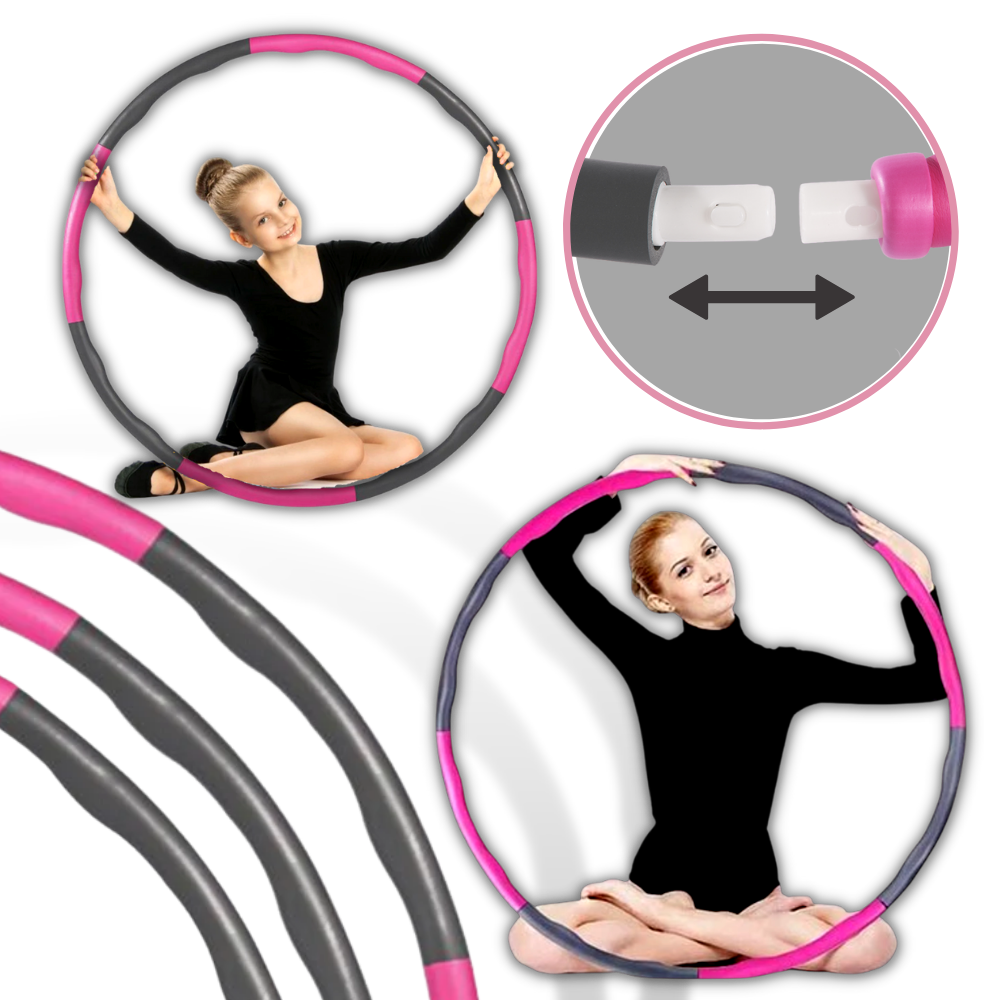 Hula hoop acolchado para fitness ajustable - Ozerty
