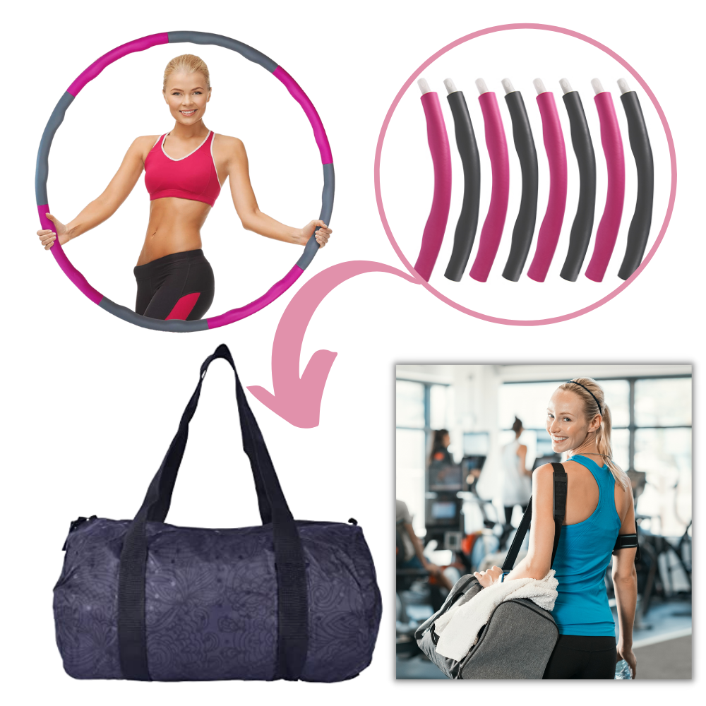 Hula hoop acolchado para fitness ajustable - Ozerty