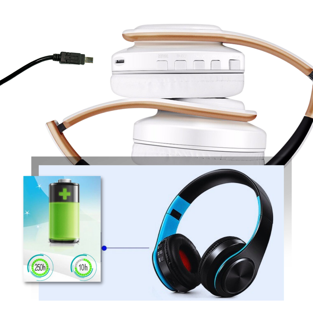 Auriculares bluetooth plegables - Ozerty