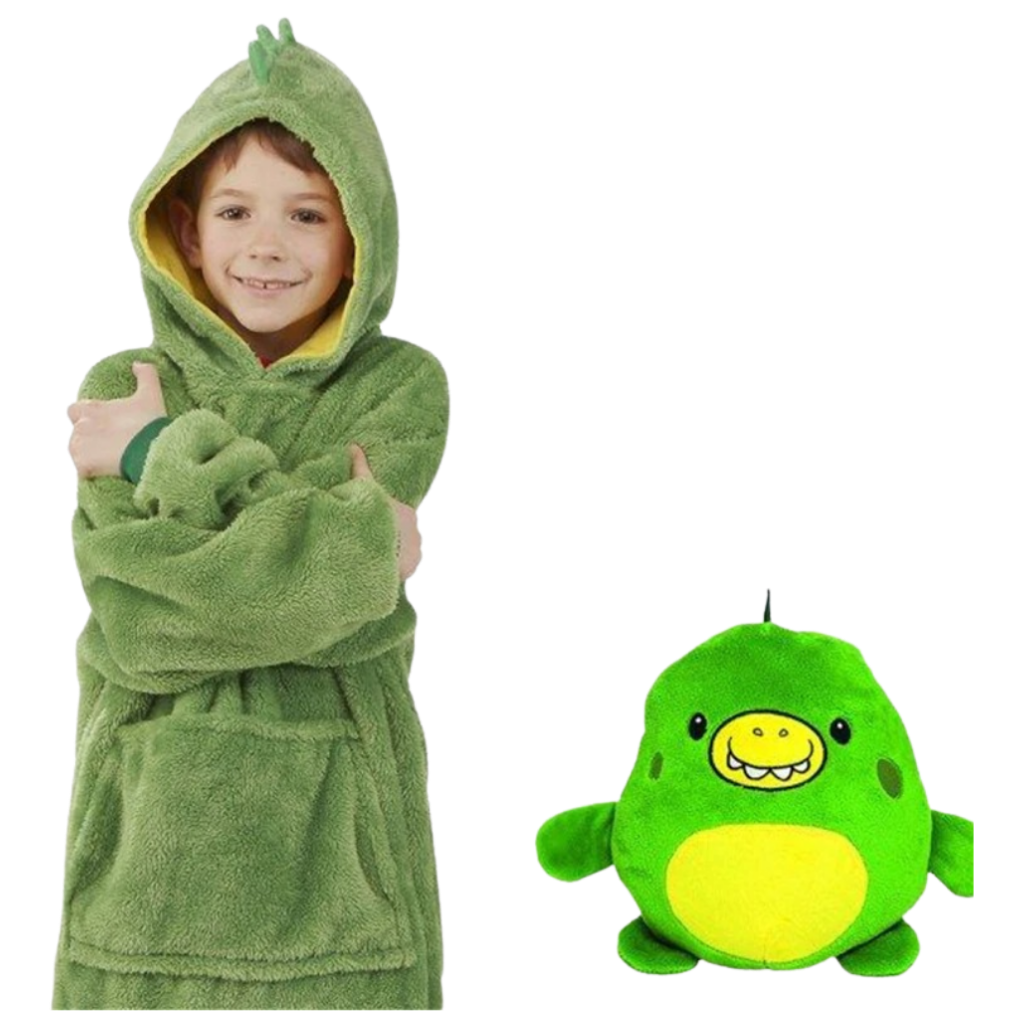 Peluche plegable con capucha 2 en 1