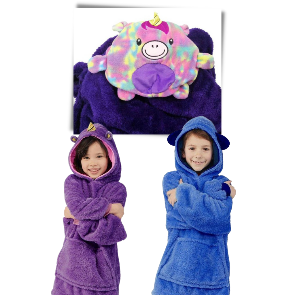 Peluche plegable con capucha 2 en 1 - Ozerty