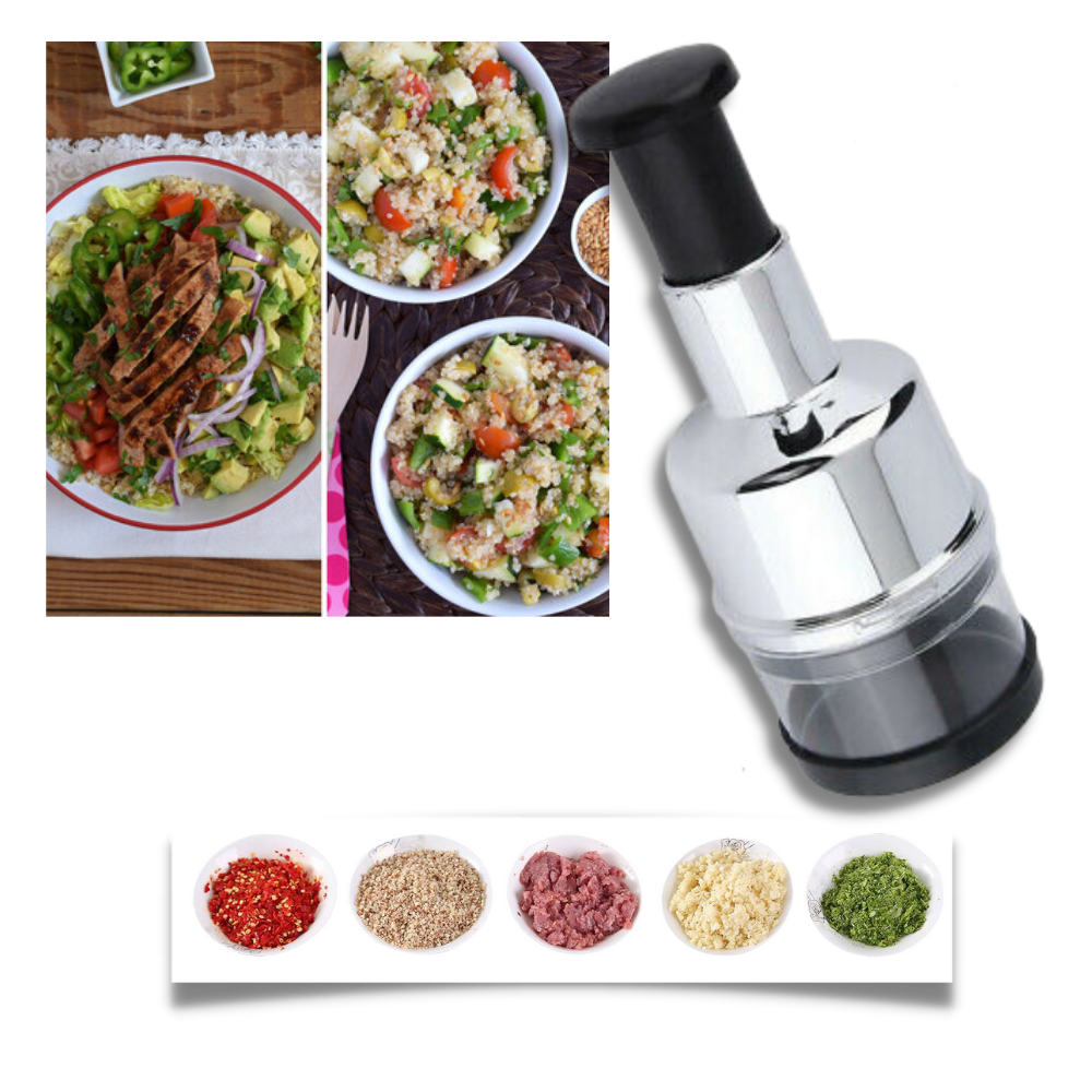 Picadora de ajos de acero inoxidable - Ozerty