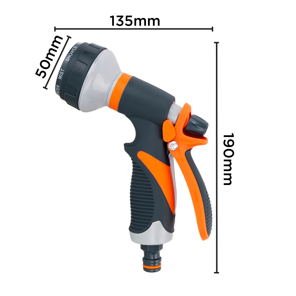 Pistola de riego de manguera 8 modos
