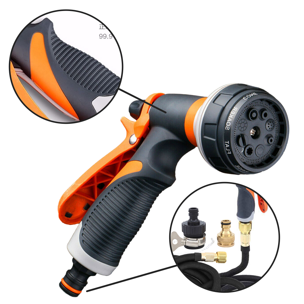 Pistola de riego de manguera 8 modos