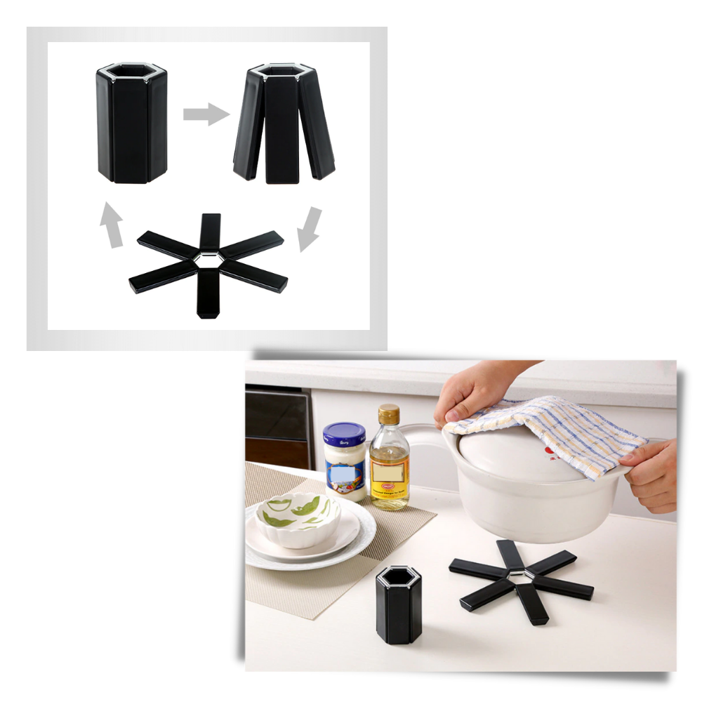 Salvamanteles hexagonal plegable - Ozerty