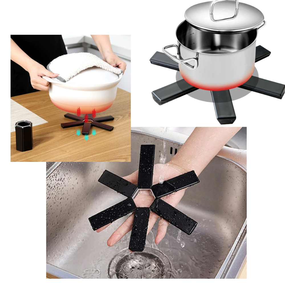 Salvamanteles hexagonal plegable - Ozerty