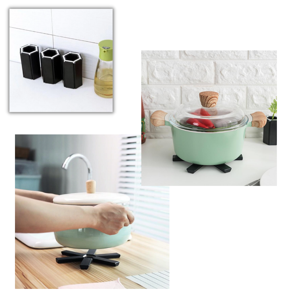 Salvamanteles hexagonal plegable - Ozerty