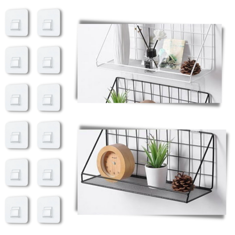 Paquete de ganchos de pared adhesivos - Ozerty