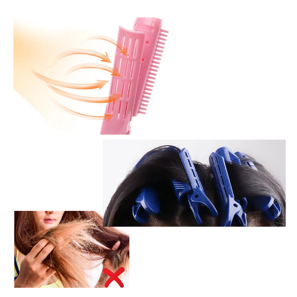 Paquete de 4 clips voluminizadores instantáneos para el cabello - Ozerty