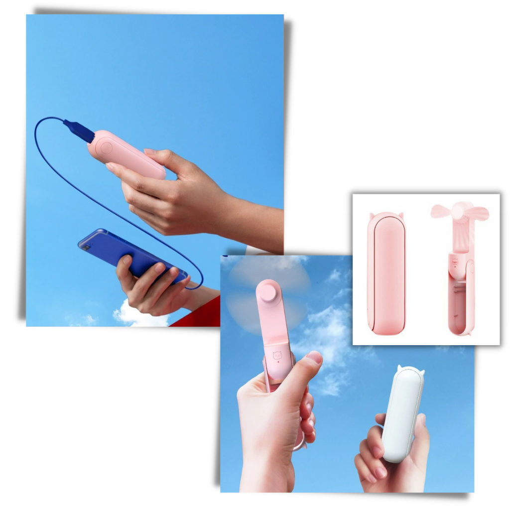Miniventilador de mano con USB - Ozerty
