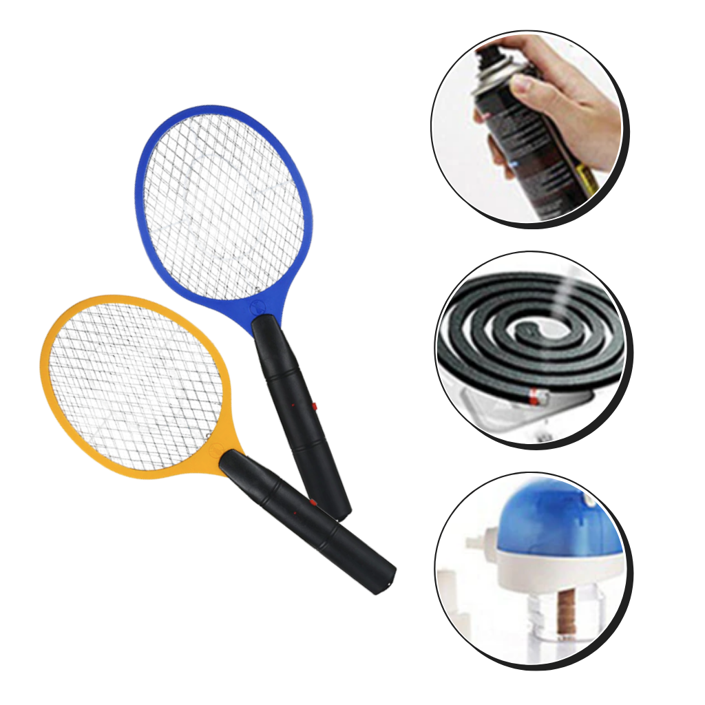 Raqueta matamosquitos eléctrica
