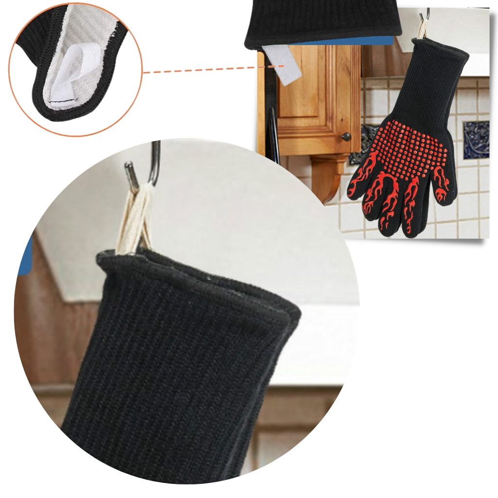 Guantes de barbacoa resistentes al calor (1 par) - Ozerty