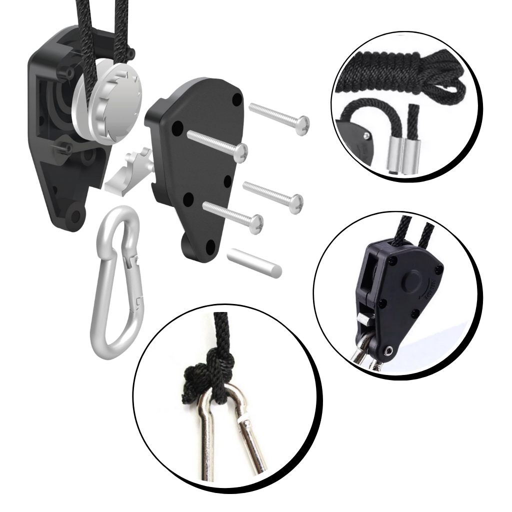 Cuerda ajustable con trinquete (2 piezas) - Ozerty