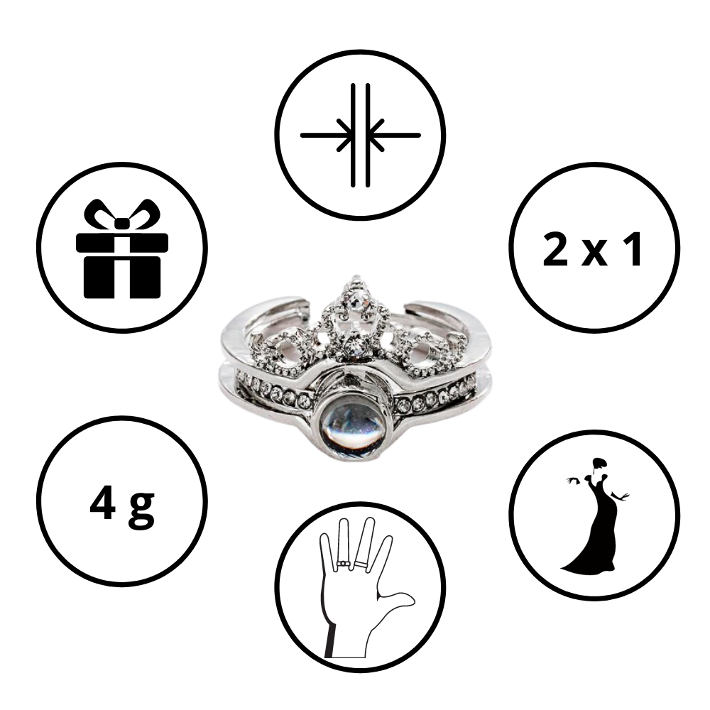 Anillo "Te amo" en 100 idiomas - Ozerty