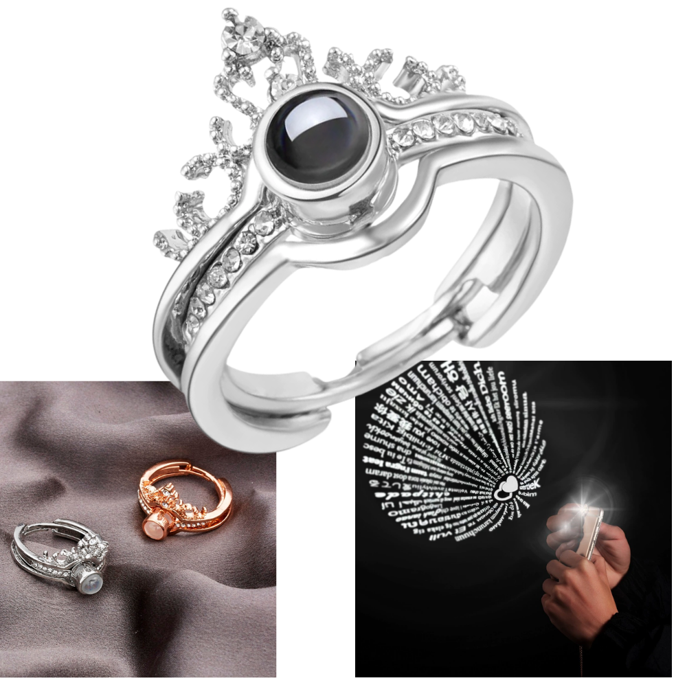 Anillo "Te amo" en 100 idiomas - Ozerty