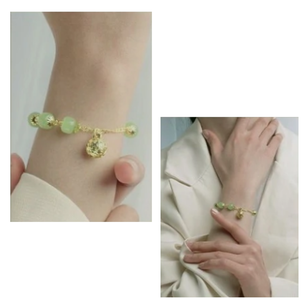 Pulsera de campana de jade de Hetian - Ozerty