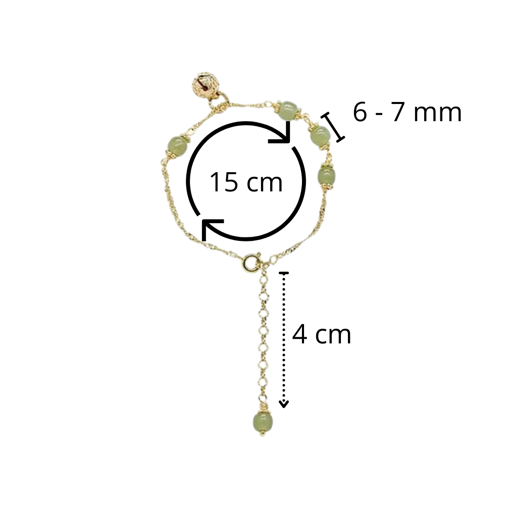 Pulsera de campana de jade de Hetian - Ozerty
