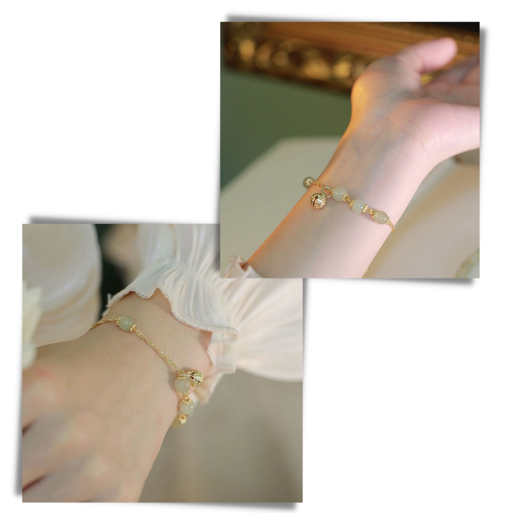 Pulsera de campana de jade de Hetian - Ozerty