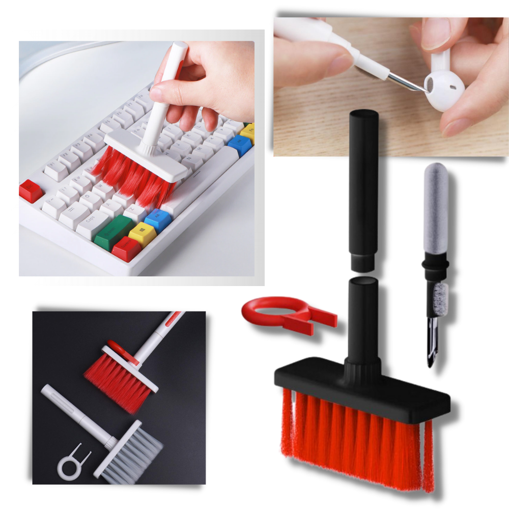 Limpiador de teclados y auriculares 5 en 1 - Ozerty