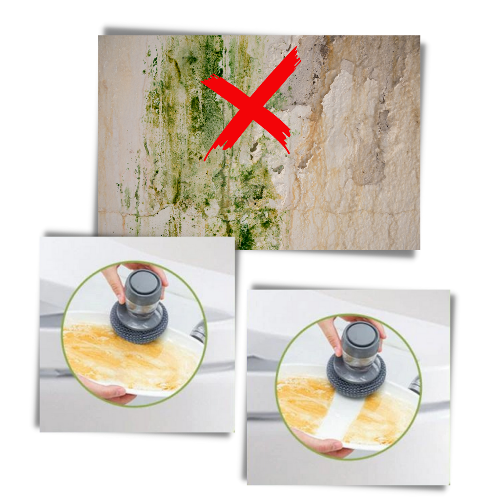 Cepillo de palma dispensador de jabón para la cocina - Ozerty