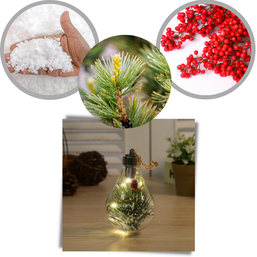 Bombilla LED transparente para bolas de navidad - Ozerty