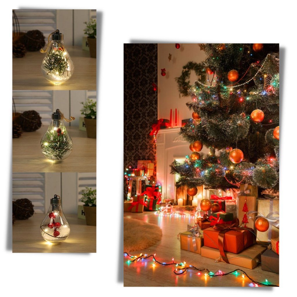 Bombilla LED transparente para bolas de navidad - Ozerty