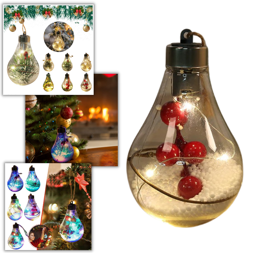Bombilla LED transparente para bolas de navidad - Ozerty