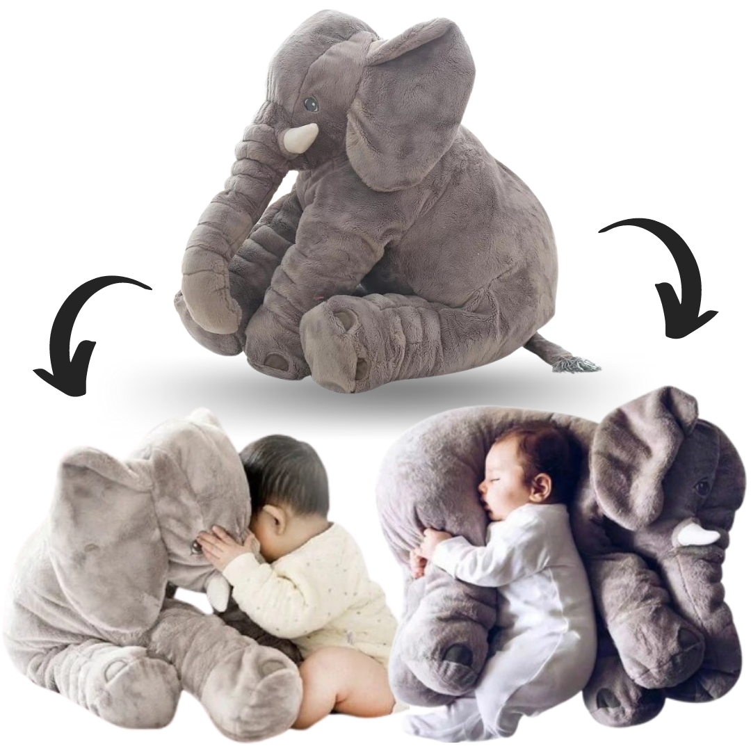 Almohada grande de peluche de bebé elefante - Ozerty