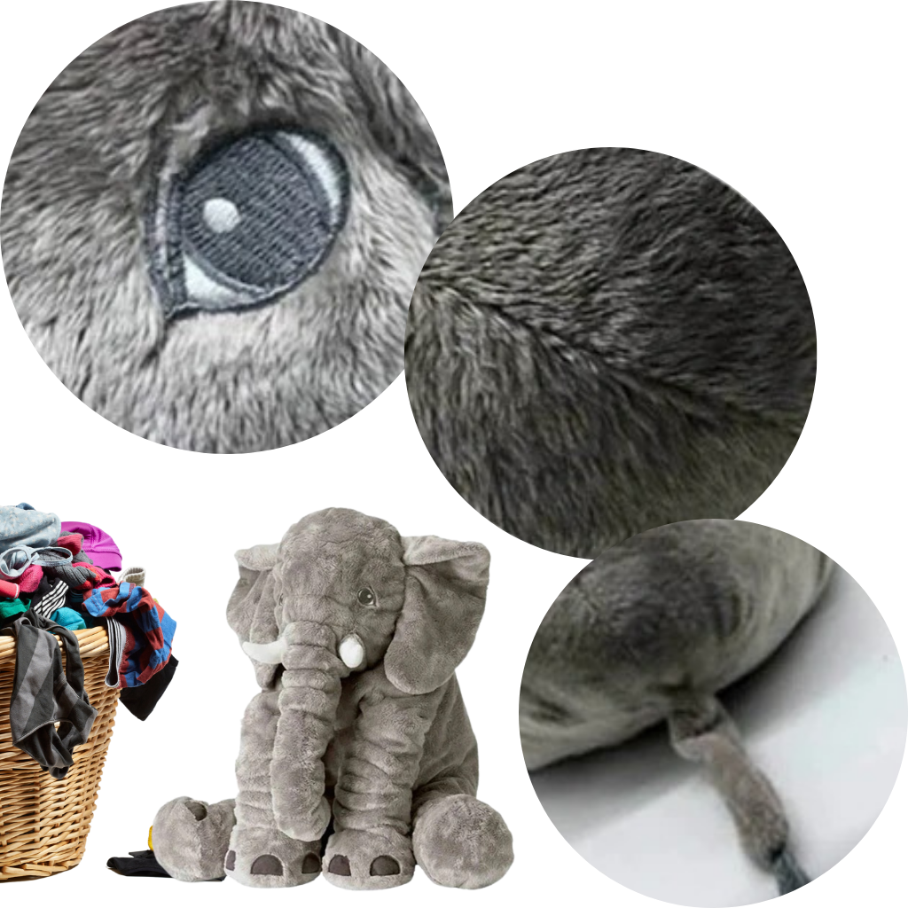 Almohada grande de peluche de bebé elefante - Ozerty