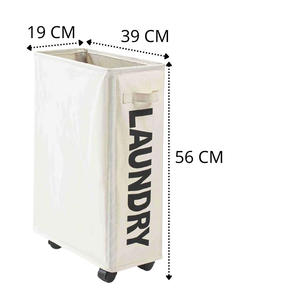Cesto de la ropa sucia portátil con ruedas - Ozerty
